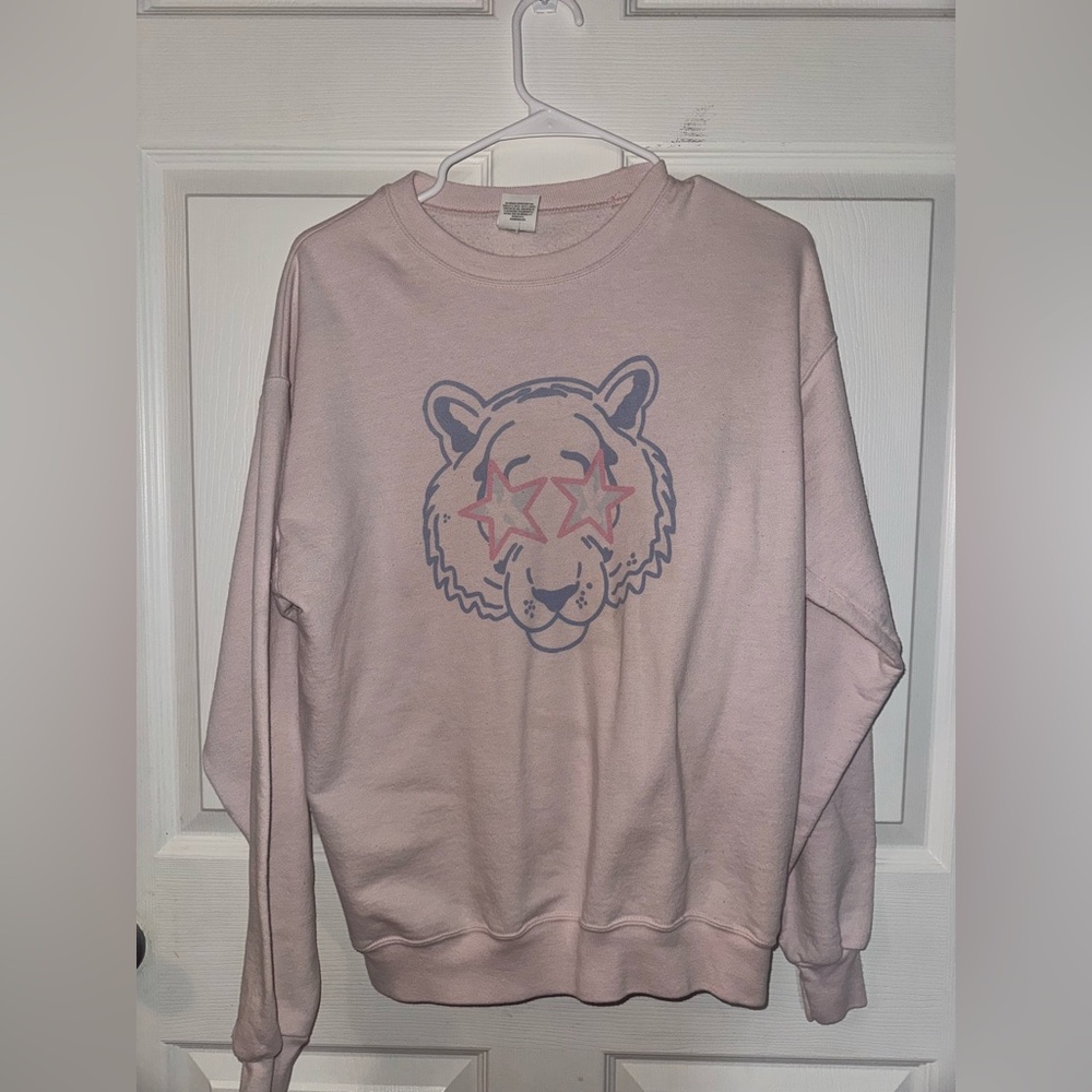 Hanes Light Pink Graphic Women's Sweater